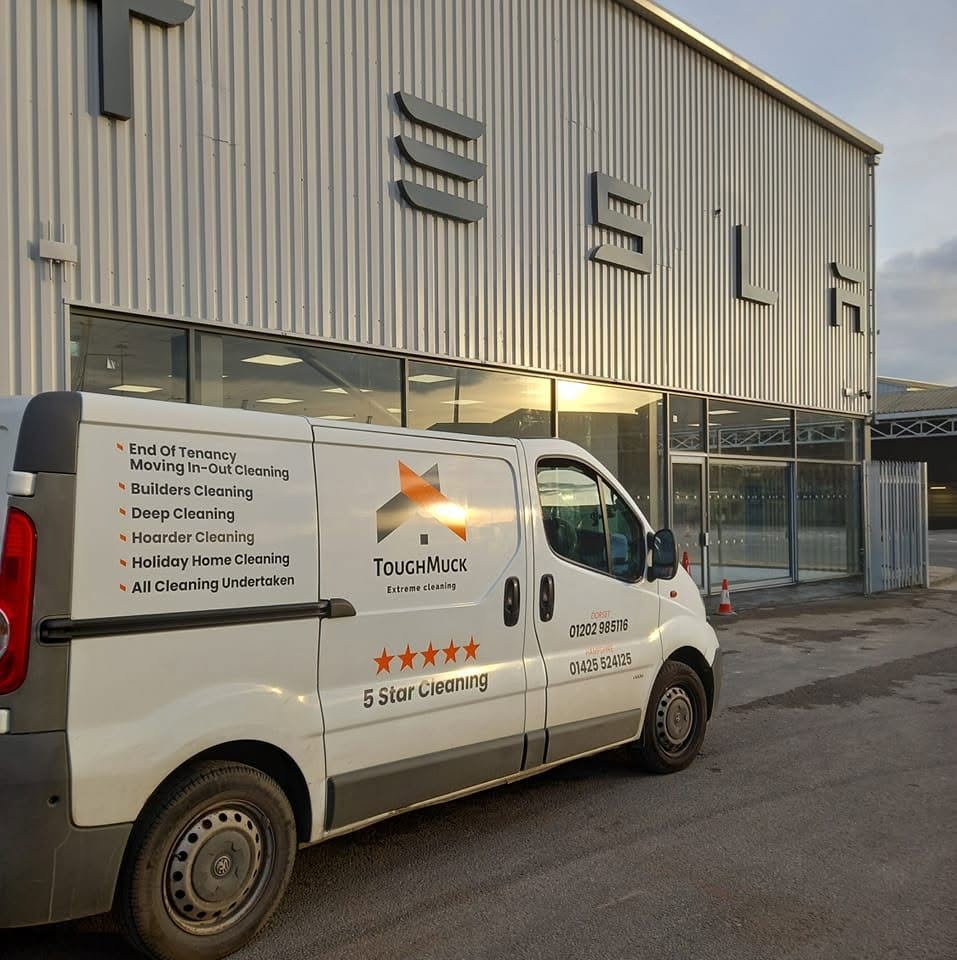 The Toughmuck van outside a commercial unit