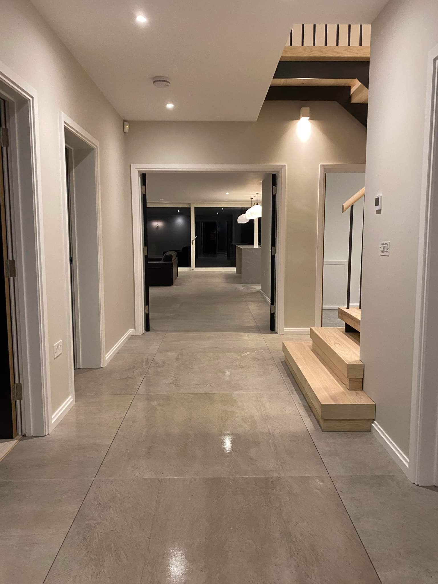 A clean, quiet hallway