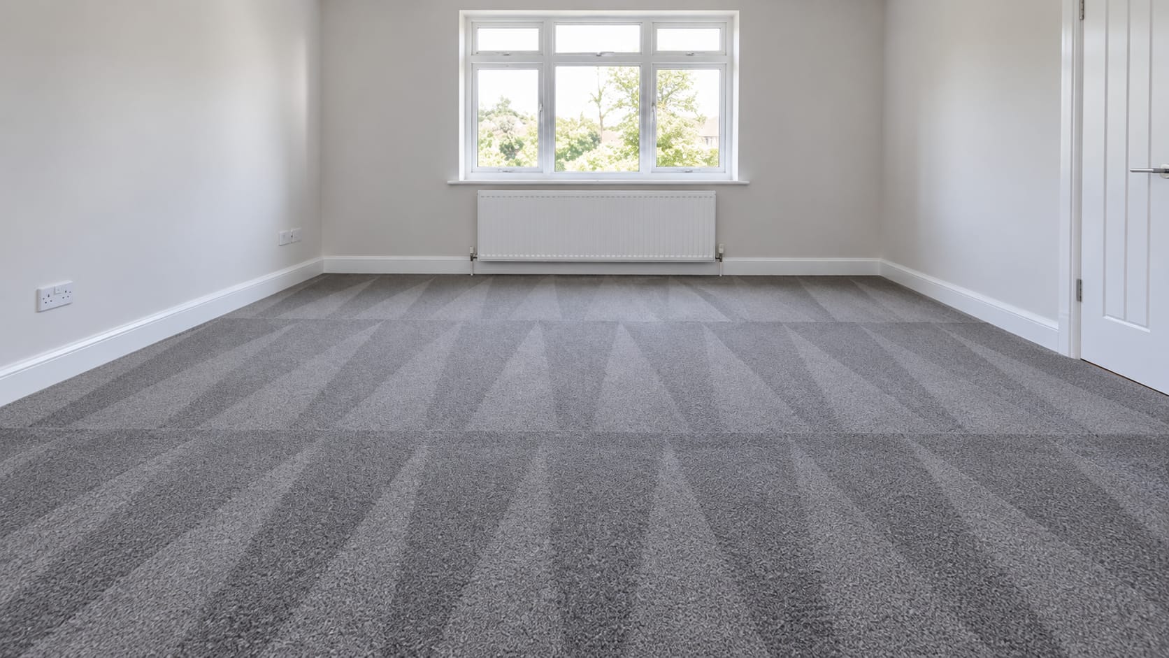 An empty, freshly cleaned room ready to hand over