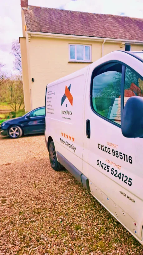 The Toughmuck van parked outside a job